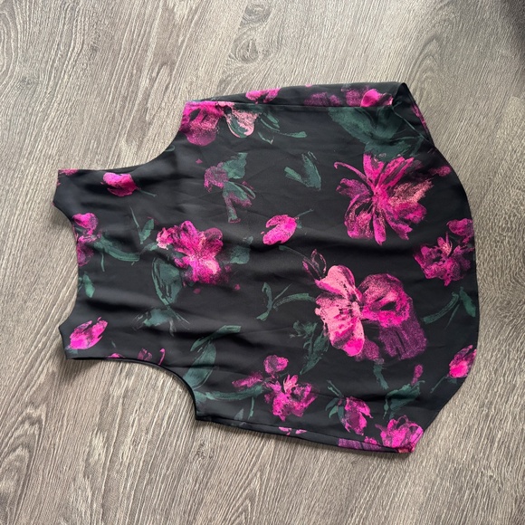 RW&CO Black Floral Sleeveless Blouse – Size S - Picture 5 of 5